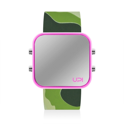 UPWATCH LED PINK GREEN CAMOUFLAGE