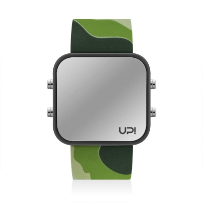 UPWATCH LED BLACK GREEN CAMOUFLAGE