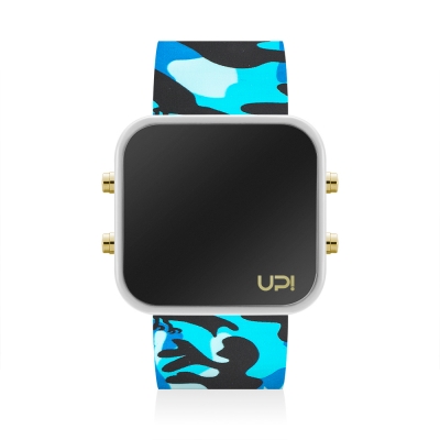 UPWATCH LED GWHITE BLUE CAMOUFLAGE