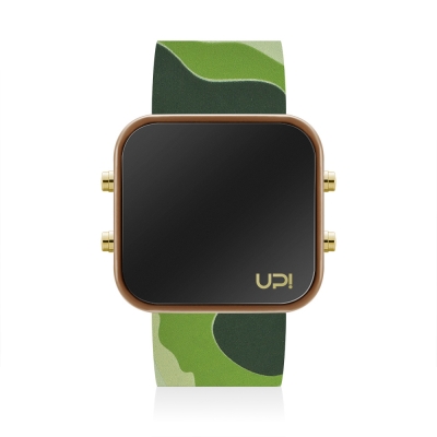 UPWATCH LED GBROWN GREEN CAMOUFLAGE