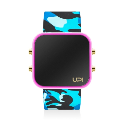 UPWATCH LED GBLACK BLUE CAMOUFLAGE