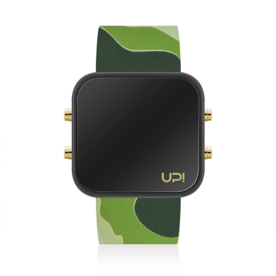 UPWATCH LED GBLACK GREEN CAMOUFLAGE