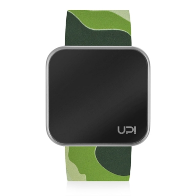 UPWATCH TOUCH MATTE SILVER GREEN CAMOUFLAGE