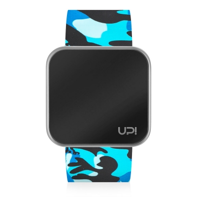 UPWATCH TOUCH MATTE SILVER BLUE CAMOUFLAGE