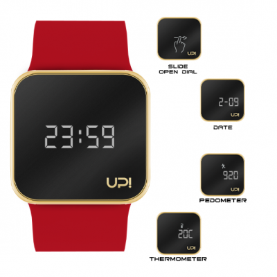 UPWATCH UPGRADE MATTE GOLD RED