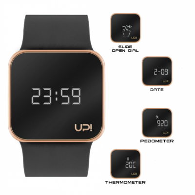 UPWATCH UPGRADE MATTE ROSE GOLD BLACK