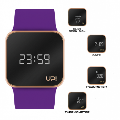 UPWATCH UPGRADE MATTE ROSE GOLD PURPLE