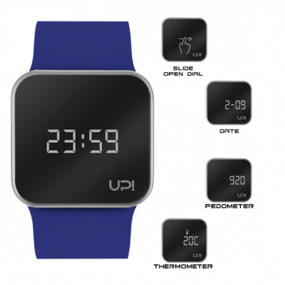 UPWATCH UPGRADE MATTE SILVER BLUE