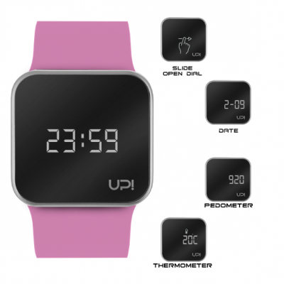 UPWATCH UPGRADE MATTE SILVER PINK