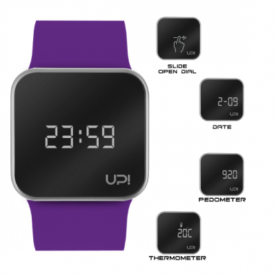 UPWATCH UPGRADE MATTE SILVER PURPLE