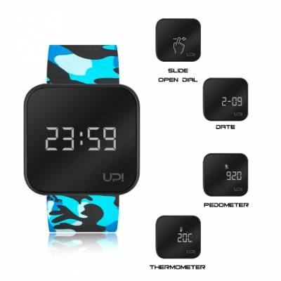 UPWATCH TOUCH BLACK BLUE CAMOUFLAGE