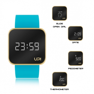 UPWATCH TOUCH SHINY GOLD TURQUOISE +