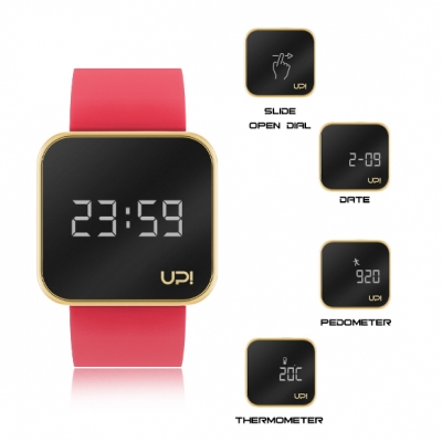 UPWATCH TOUCH SHINY GOLD RED +
